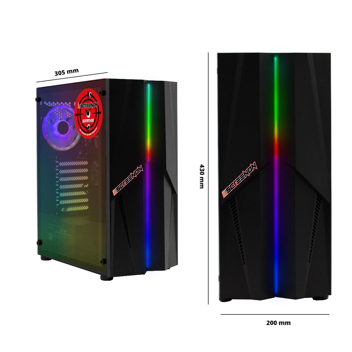 Моноблок ScreenOn Gaming PC Ryzen 5 5600G Radeon Vega 7 (2 ГБ) 16 ГБ RAM DDR4 3200 MHz 1000 ГБ м.2 Windows 11 Pro WLAN 300 Mbps, фото №2