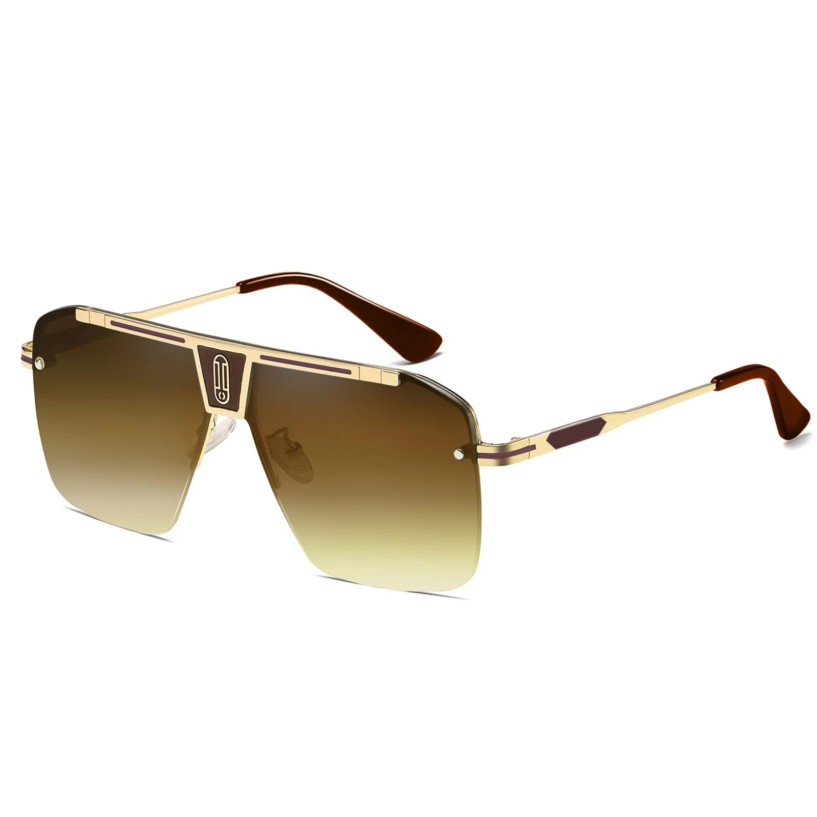 Сонцезахисні окуляри SHEEN KELLY Ретро Великого розміру для чоловіків і жінок, фото №1