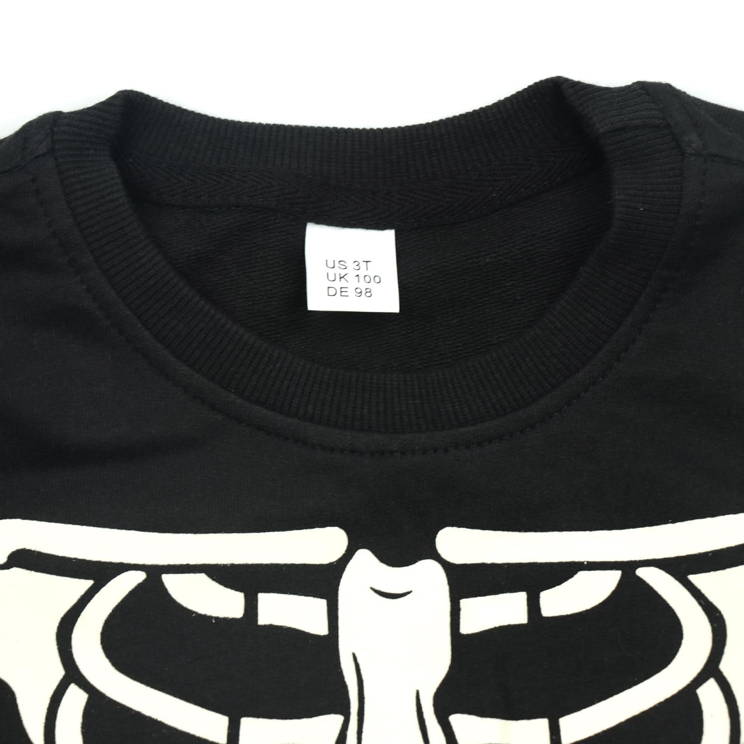 Джемпер детский для мальчиков на Хэллоуин Pumpkin Хлопковая толстовка свитшот Светящийся скелет Рубашка с длинными рукавами Топы 2-7 лет, фото №5