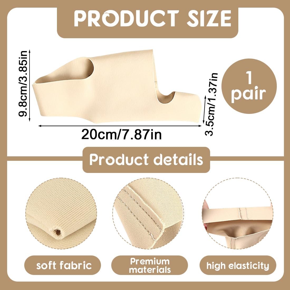 Шкарпетки для корекції Hallux Valgus, 2 шт., роздільник для великого пальця ноги, м’які та дихаючі, фото №2 Шкарпетки для корекції Hallux Valgus, 2 шт., роздільник для великого пальця ноги, м’які та дихаючі, фото №2