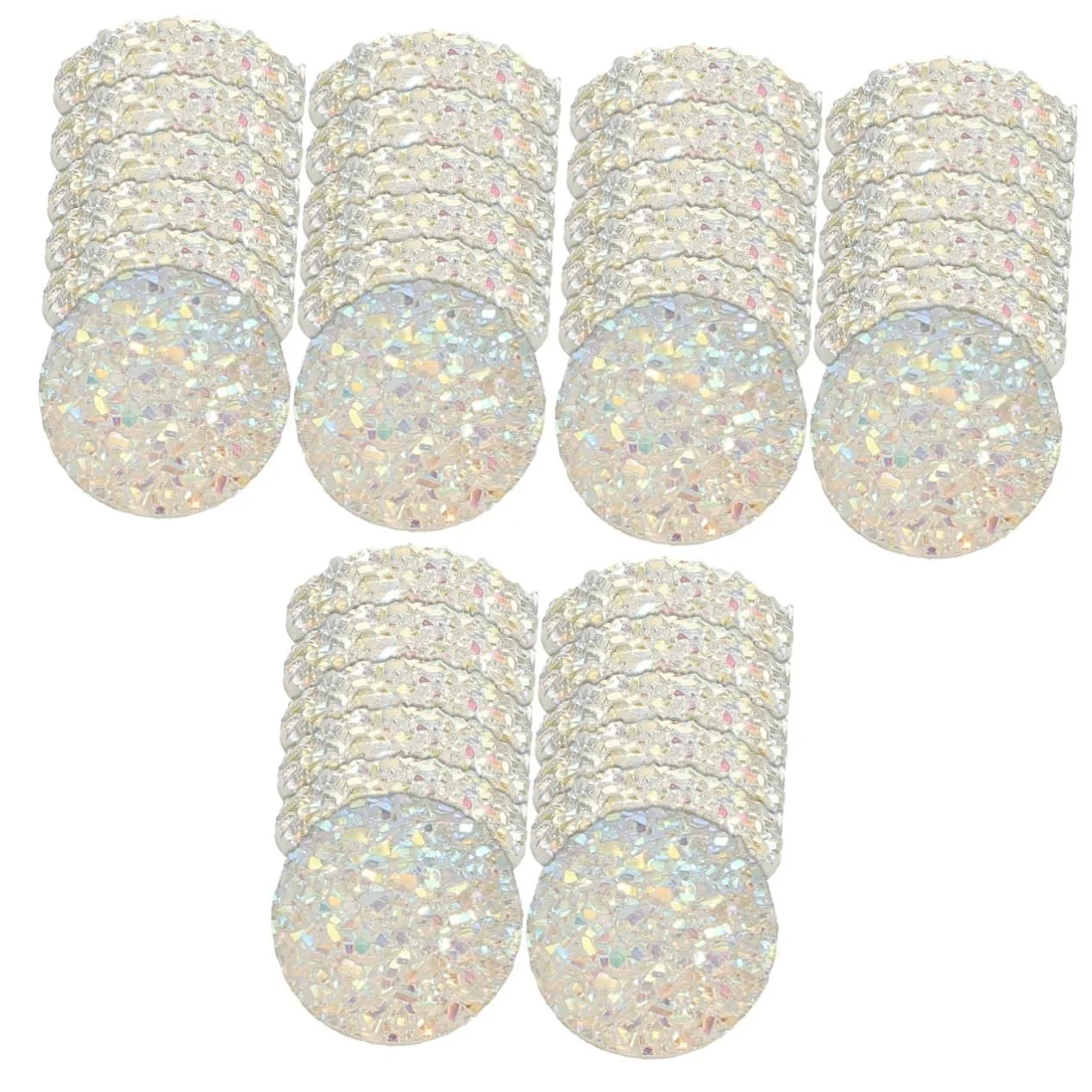 Стразы Gypsophila FRCOLOR 300 штук, плоские, для украшений, кабошоны из кристаллической смолы, фото №1