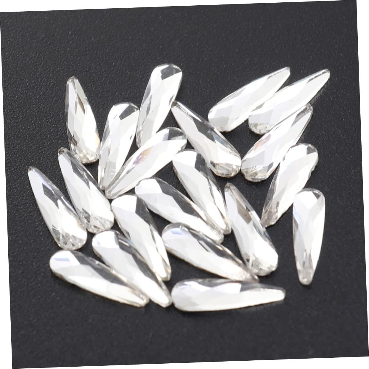 3D Підвіски для нігтів FRCOLOR, 3D Стрази, Білий, 60 шт., фото №6