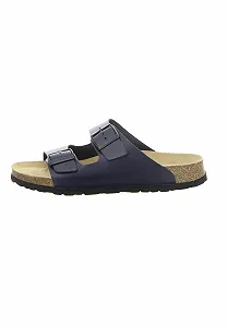 Шлепанцы Natural Sense Unisex Кожаные Navy 1095020 synthetic.ua - Фото 1