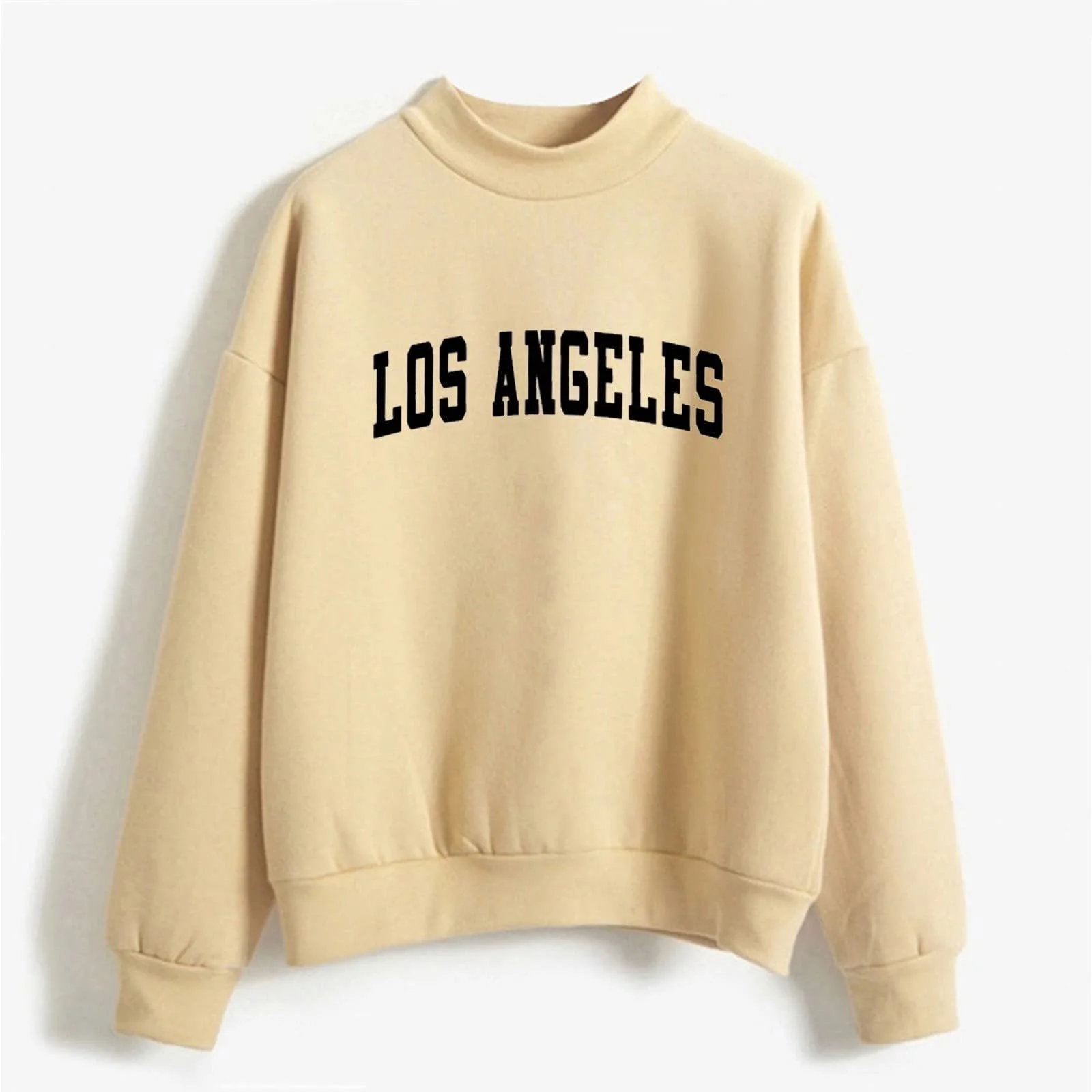 Женский свитшот Los Angeles California с буквенным принтом, эстетичный, винтажный, свободный стиль, комфортный, для колледжа, зимний, осенний, топ, с круглым вырезом, однотонный, Y2K, фото №2
