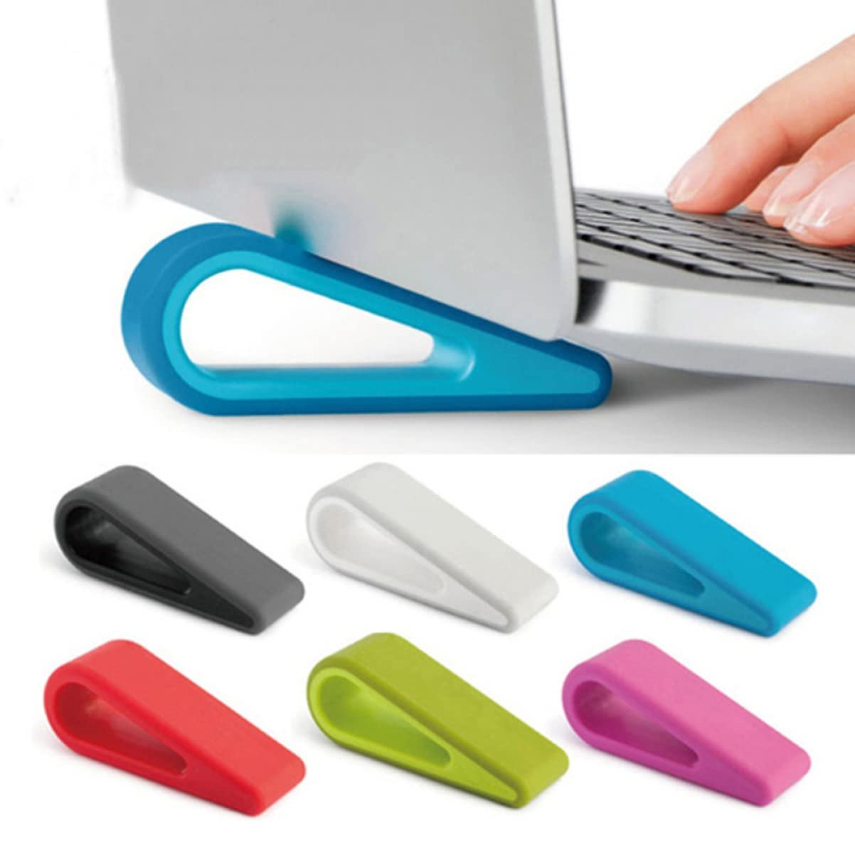 Підставка для ноутбука GALPADA, 2 шт, регульована по висоті, міні охолоджуюча база, зелений, фото №8 Підставка для ноутбука GALPADA, 2 шт, регульована по висоті, міні охолоджуюча база, зелений, фото №8