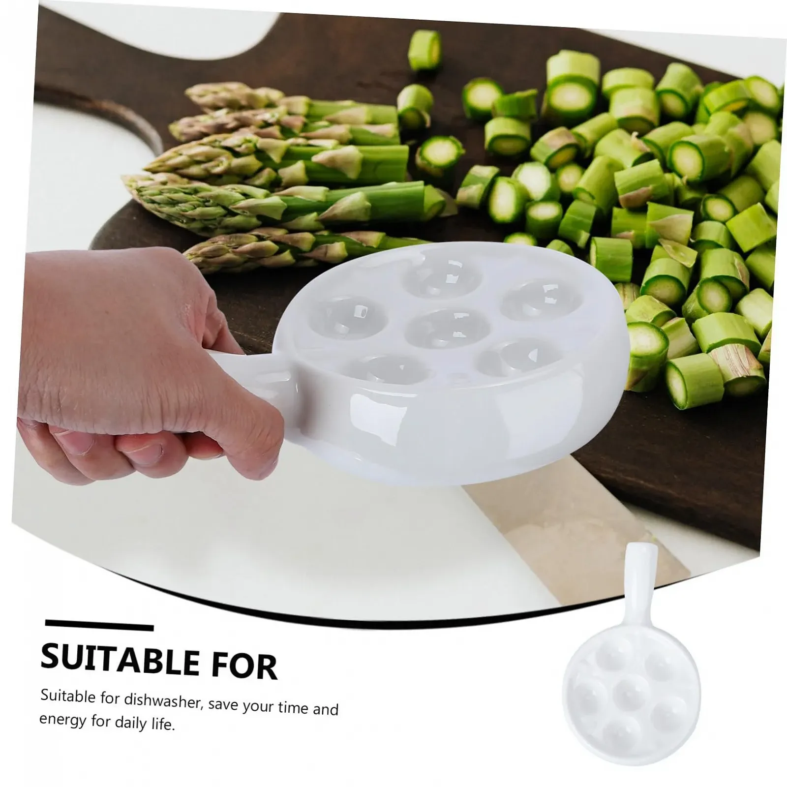 Форма SOLUSTRE для запікання равликів керамічна 6 комірок Біла, фото №7