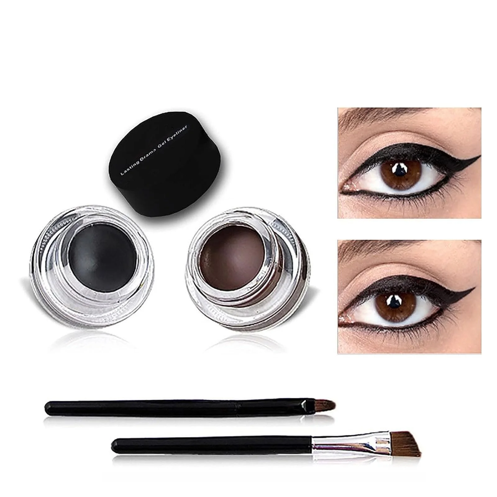 Підводка для очей двоколірна водостійка, фото №4 Підводка для очей двоколірна водостійка, фото №4