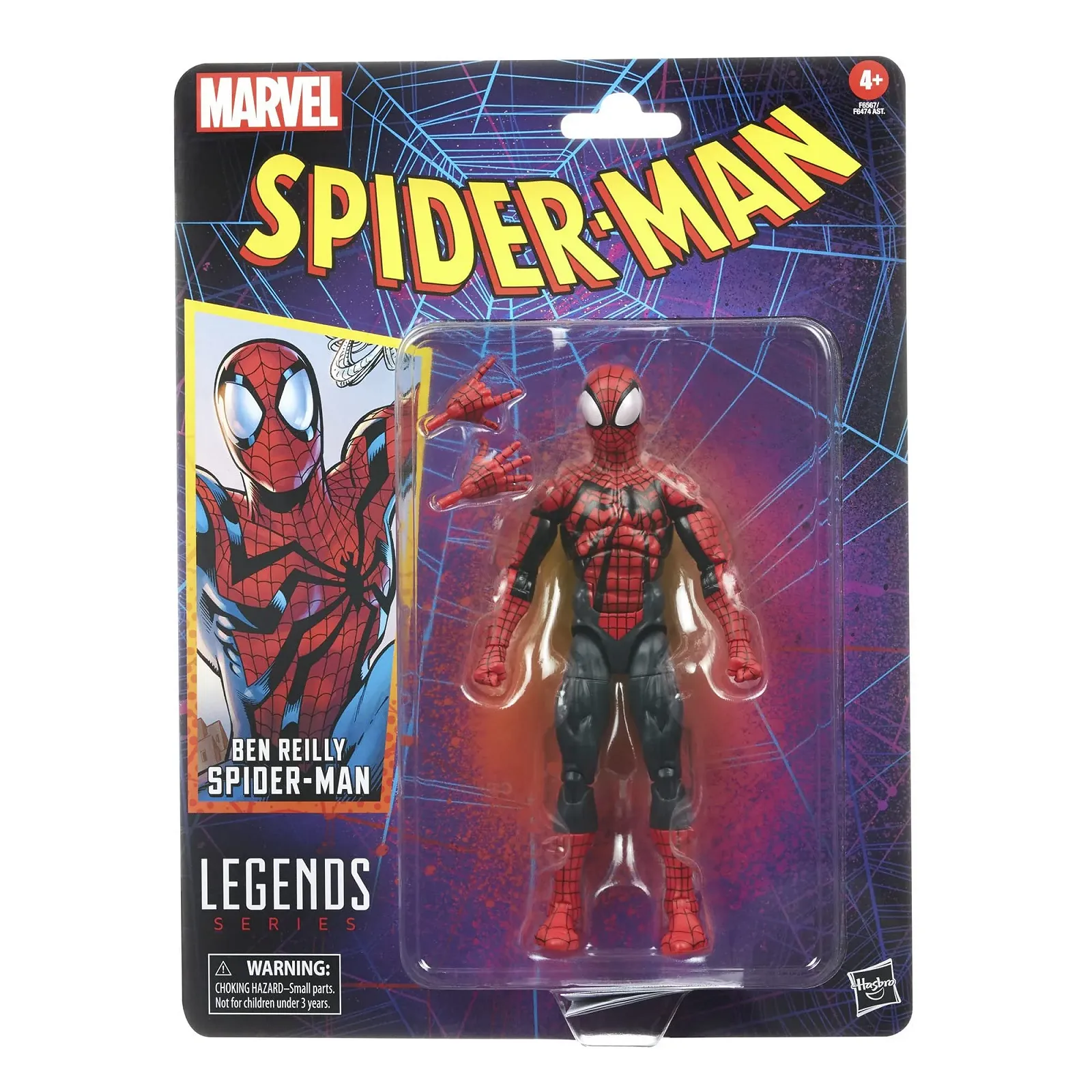 Фигурка Hasbro Marvel Legends Series Spider-Man Ben Reilly 15 см 2 аксессуара, фото №2