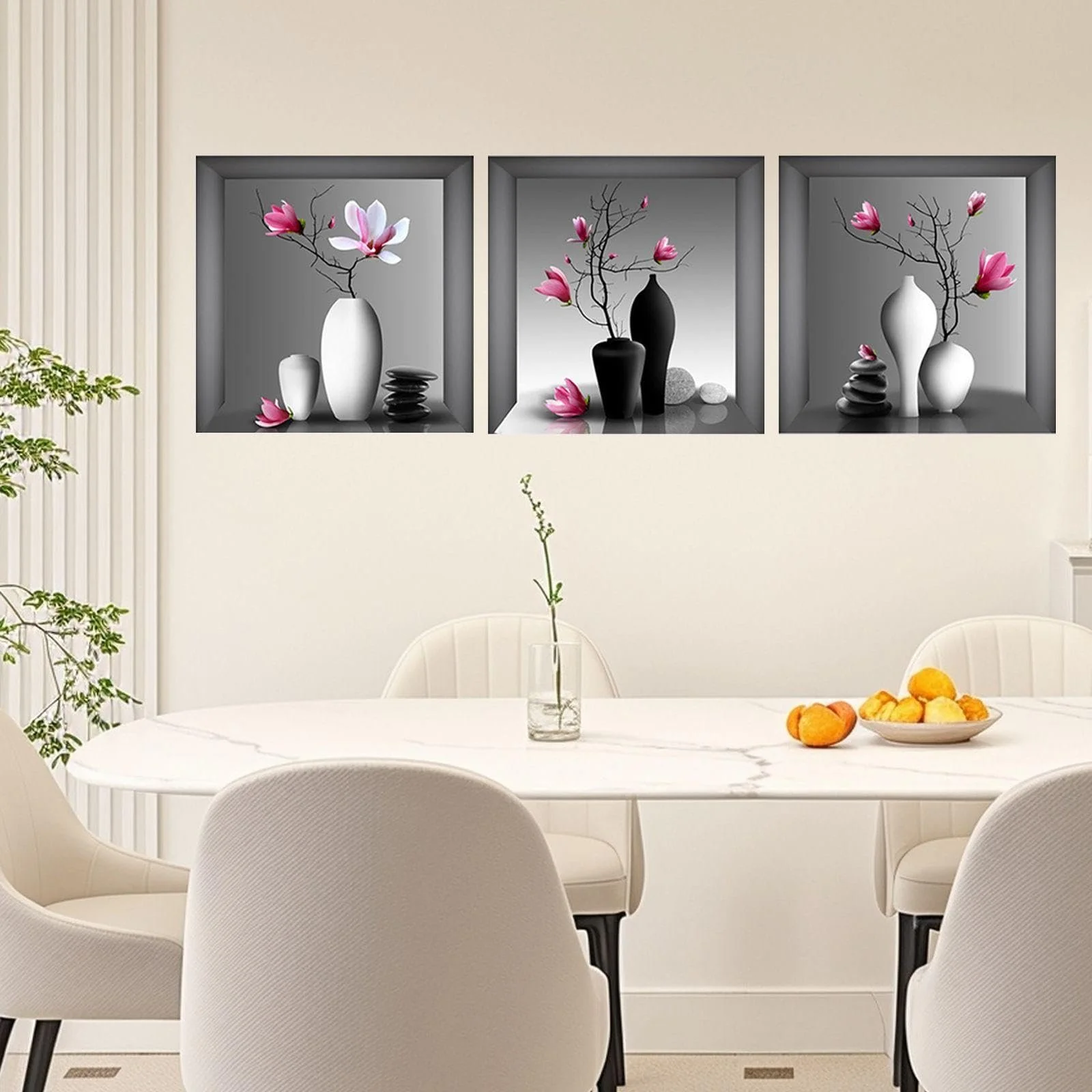 Наклейки настінні 3D Вази 30 x 30 см 3 шт., фото №6 Наклейки настінні 3D Вази 30 x 30 см 3 шт., фото №6