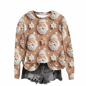 Купить Женский Рождественский Свитшот с круглым вырезом, Рождественский Джемпер, Зимний Джемпер - Фото 1 Женский Рождественский Свитшот с круглым вырезом, Рождественский Джемпер, Зимний Джемпер - Фото 1