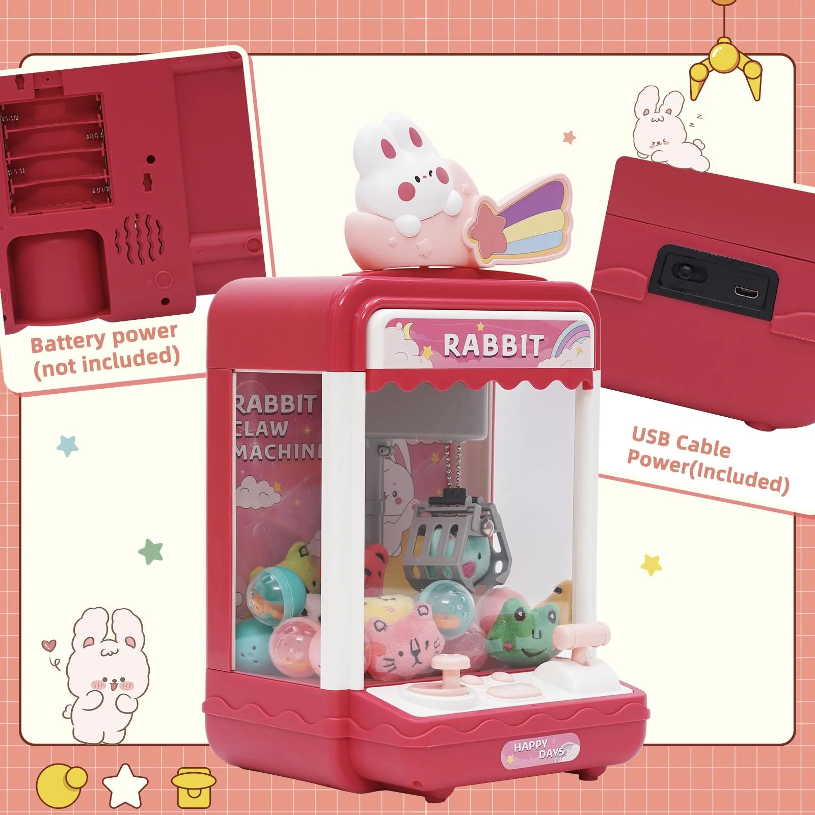 Мінімашина Candy Doll Gachapon (рожево-червона), фото №7