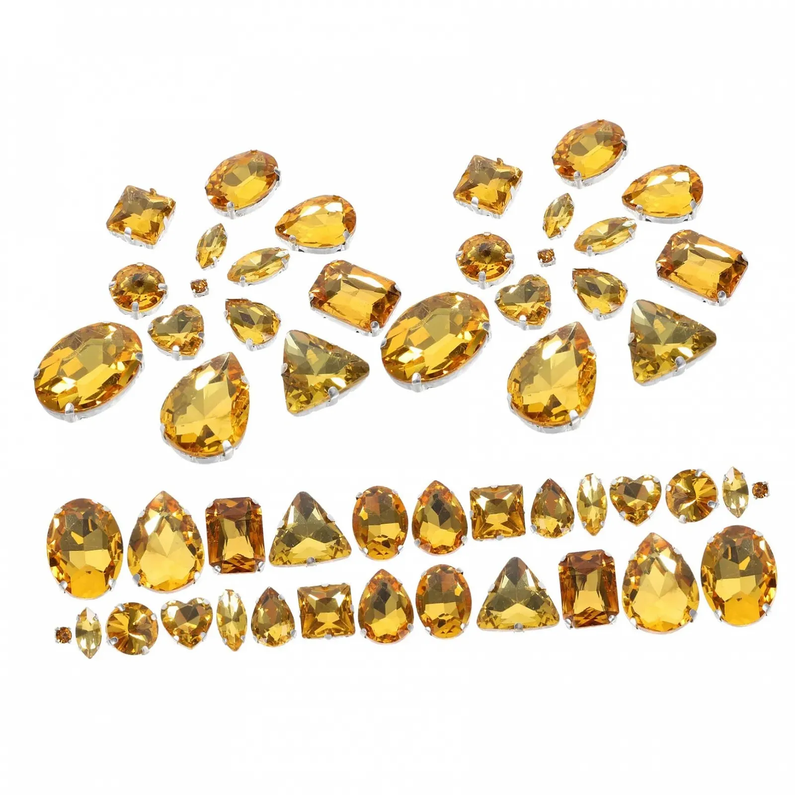 Стразы нерегулярные Lurrose для пришивания на одежду и свадебные украшения, фото №1