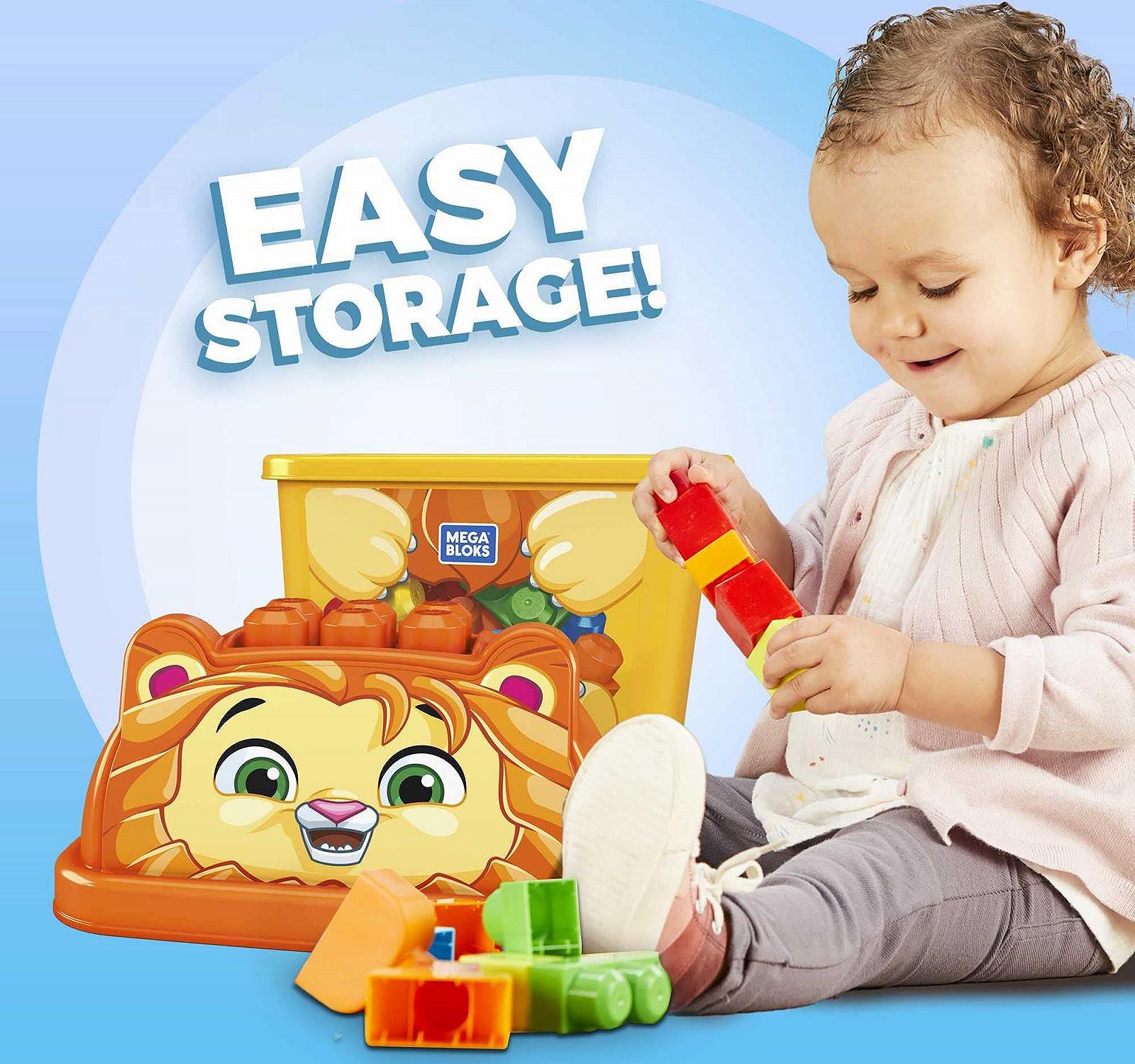 Игрушка Mega Bloks GPG20 Lion Building Block Box (25 штук) для детей от 1 года, фото №2