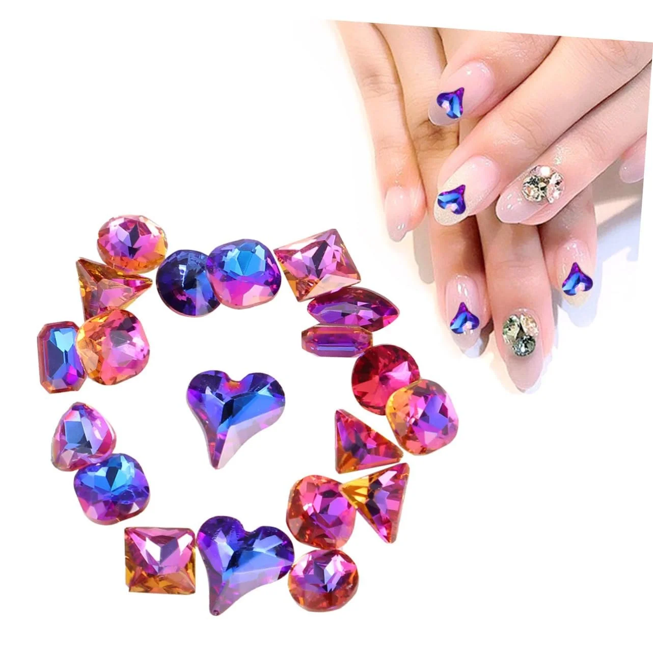 Наклейки для нігтів FRCOLOR 60 шт, прикраси для манікюру, фото №7