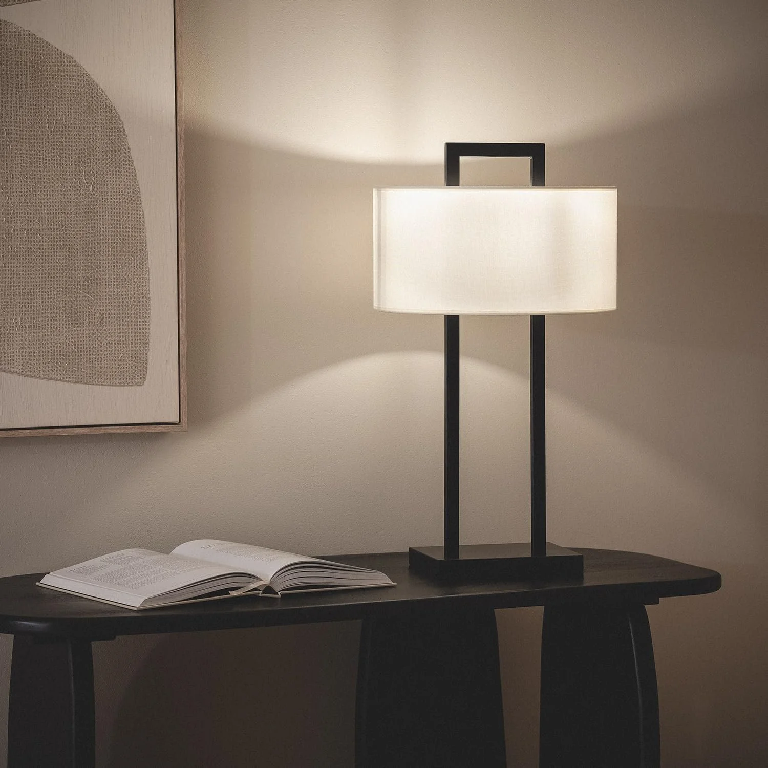 Настільна лампа LEDKIA LIGHTING Tianna металева з USB чорна, фото №2