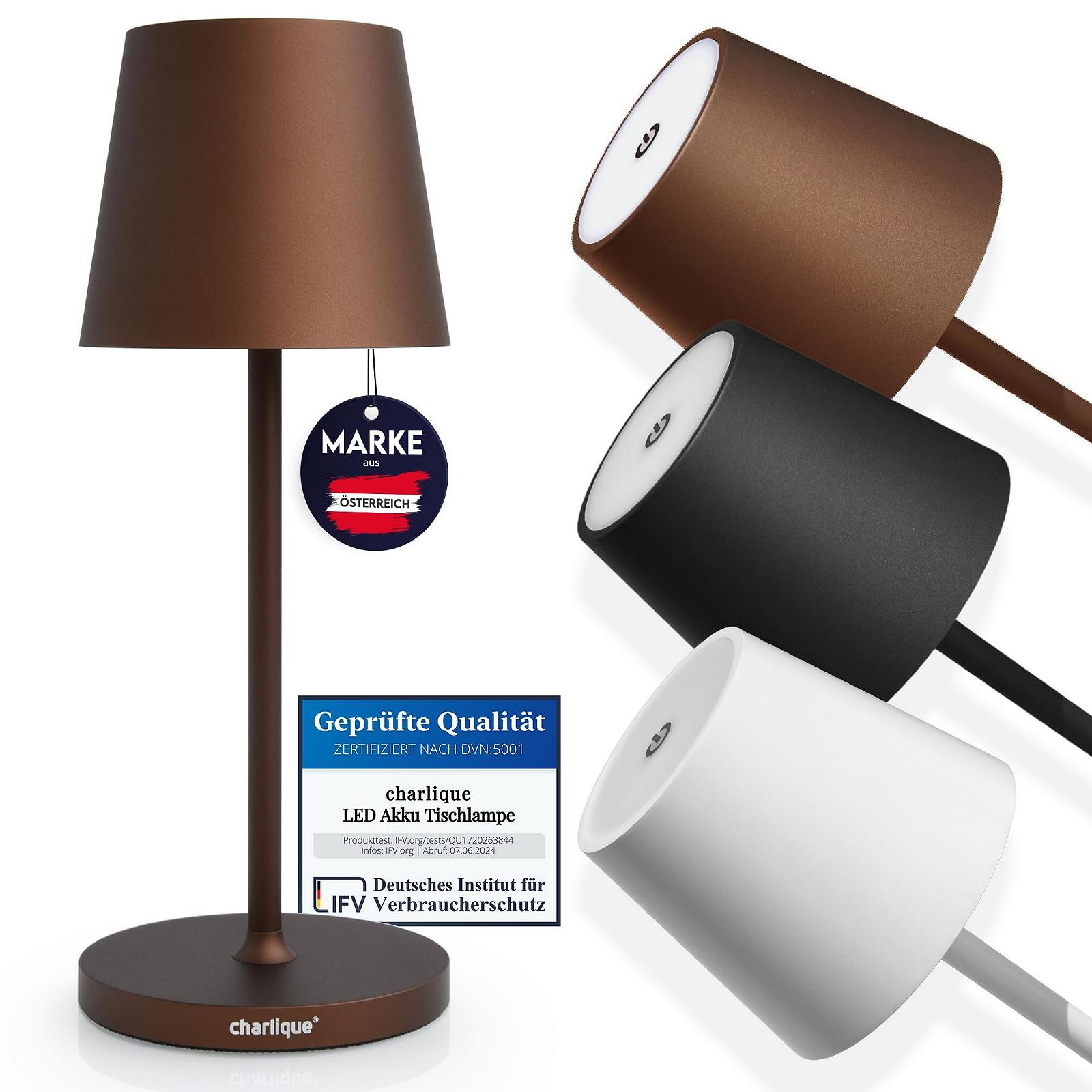 Настільна лампа LED Dinner Light бездротова Mini коричнева 28 см акумуляторна USB IP54, фото №1