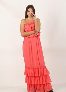 Платье Enna Levoni S Коралловый (ND-926-7-Coral) synthetic.ua - Фото 1