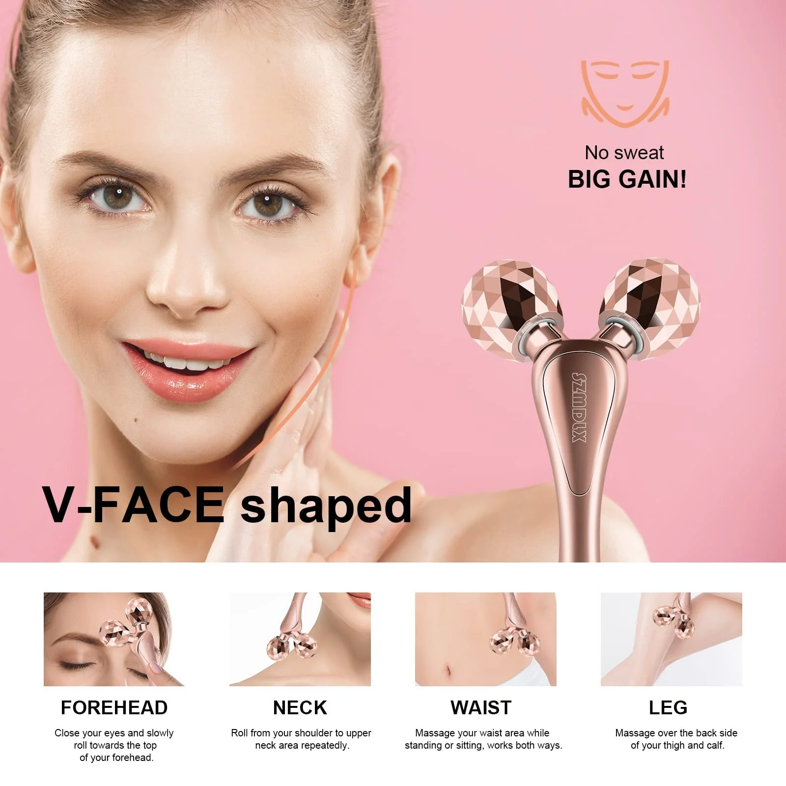 3D Масажер для обличчя SZMDLX, Масажер для підтяжки обличчя, фото №5