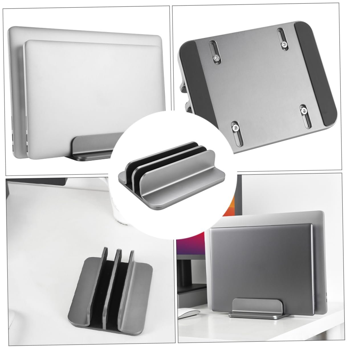 Вертикальна Підставка Алюмінієвий сплав для Ноутбука Ергономічна для столу Багатофункціональна для дому, офісу, навчання Міцна Легка, фото №3 Вертикальна Підставка Алюмінієвий сплав для Ноутбука Ергономічна для столу Багатофункціональна для дому, офісу, навчання Міцна Легка, фото №3