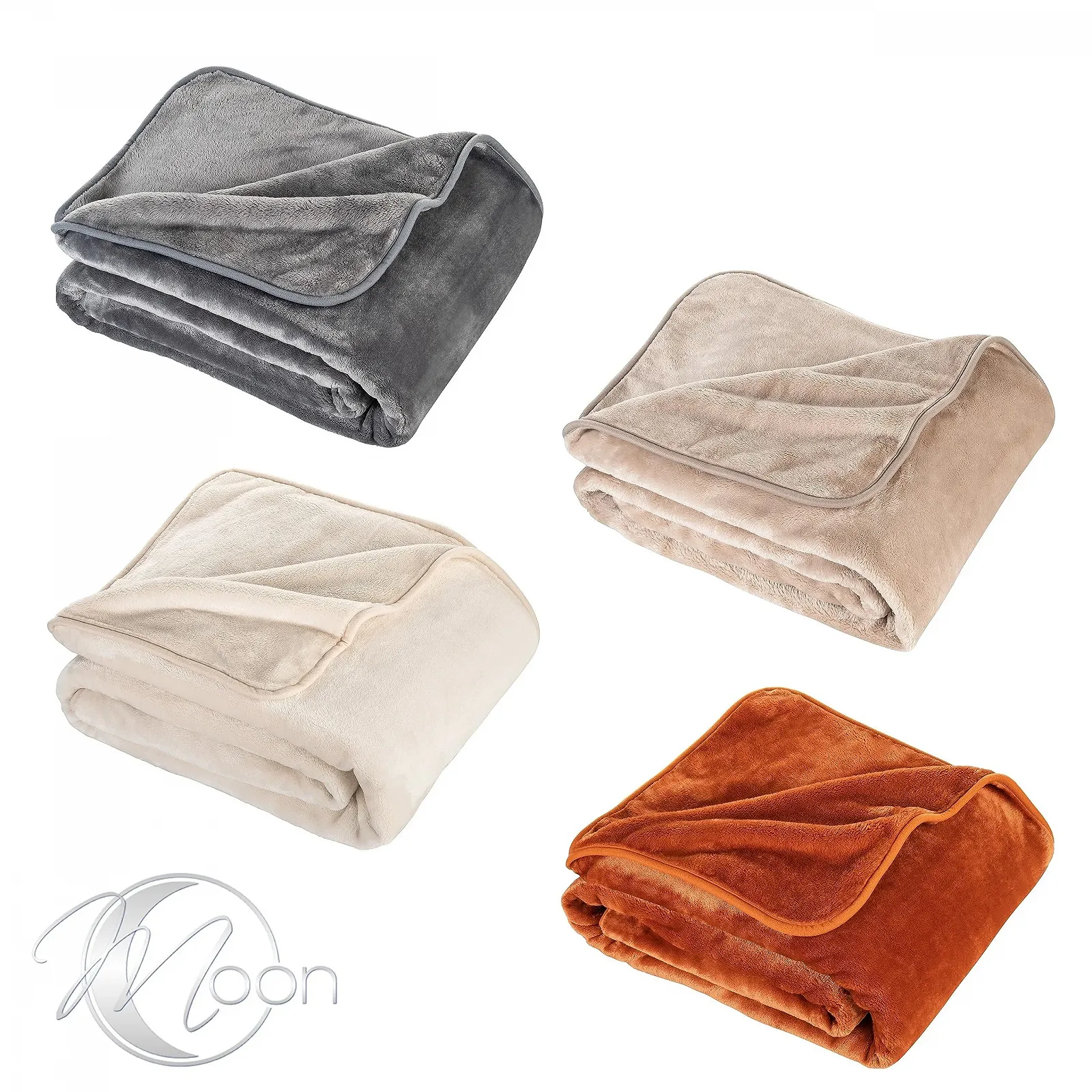 Одеяло Moon Кашемир Чувство Сделано из переработанных материалов 150 x 200 см Бежевый, фото №6