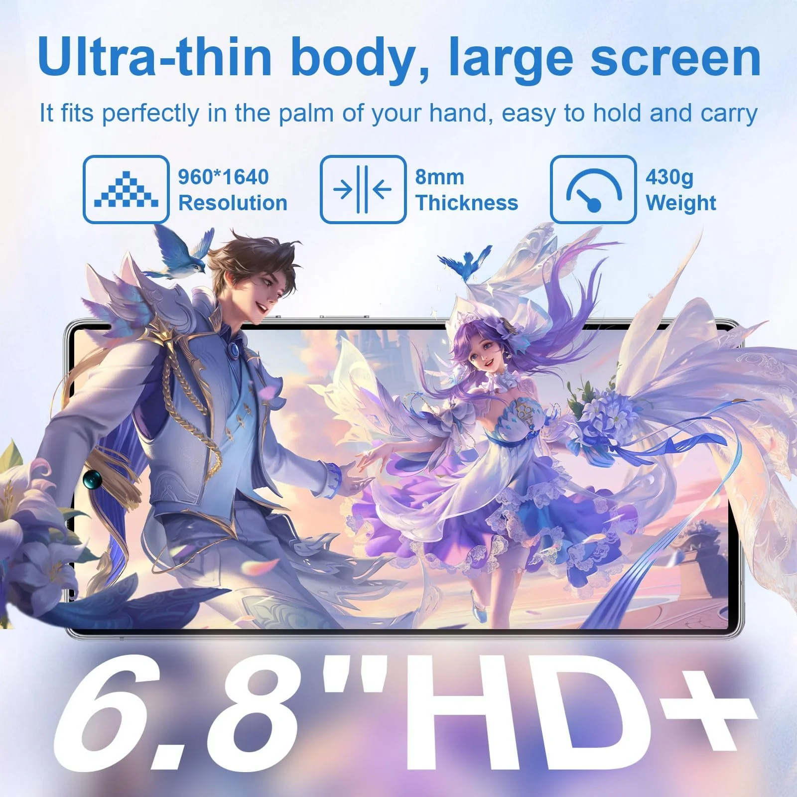 Смартфон 4G 6.8" Face Detection Dual SIM 3800mAh со стилусом и наушниками Silver, фото №5 Смартфон 4G 6.8" Face Detection Dual SIM 3800mAh со стилусом и наушниками Silver, фото №5