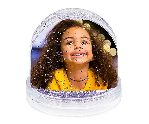 Персоналізована Скляна Куля ORWO з Фото | Індивідуальний Фотоподарунок | Однакове Фото з Обох Сторін | Високоякісна Пластикова Куля | Друк Виготовлено в Німеччині (Блискітки) - Фото 1