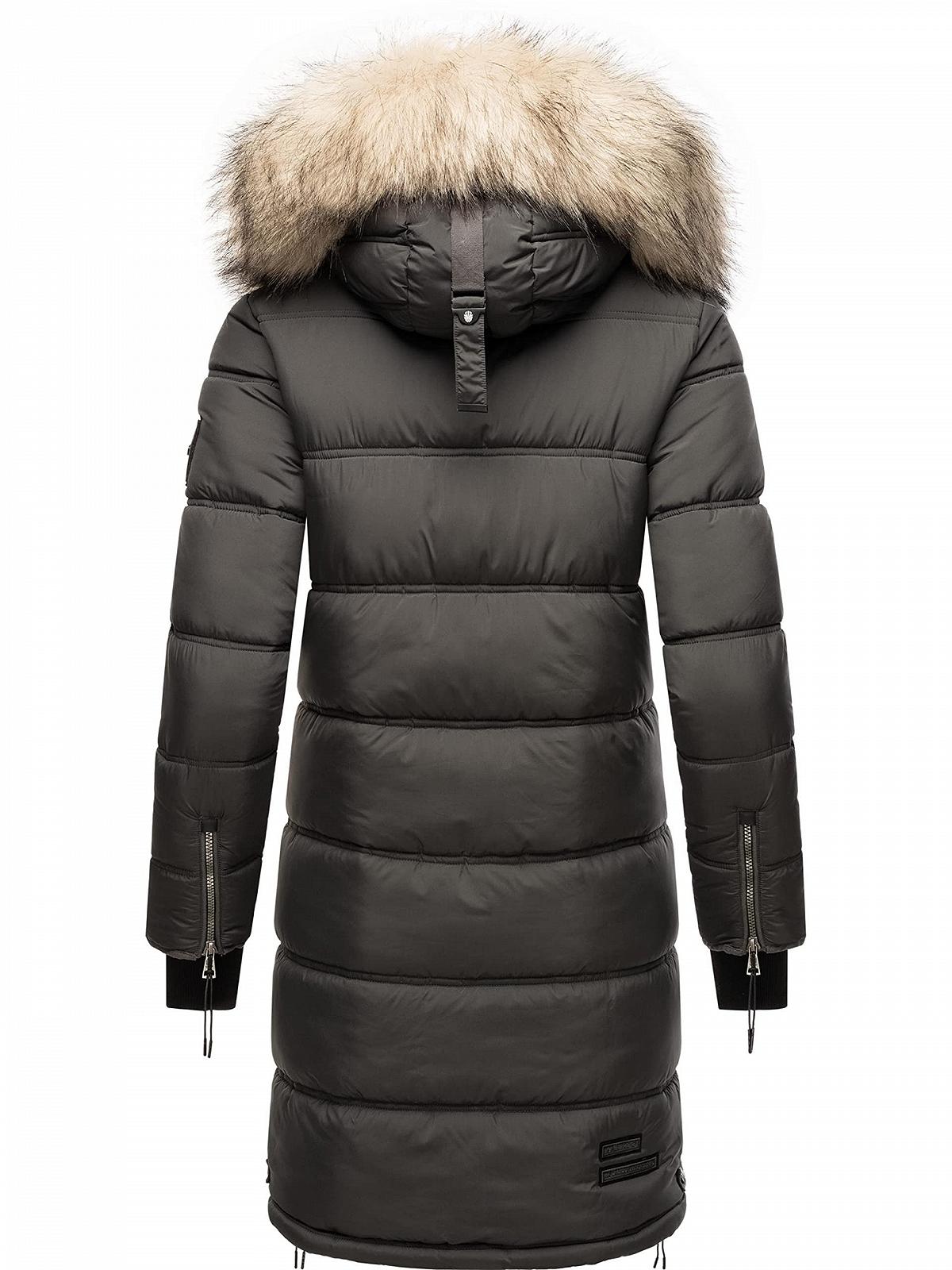 Зимове пальто MARIKOO Chaskaa стьобане зі знімним штучним хутром, фото №3 Зимове пальто MARIKOO Chaskaa стьобане зі знімним штучним хутром, фото №3