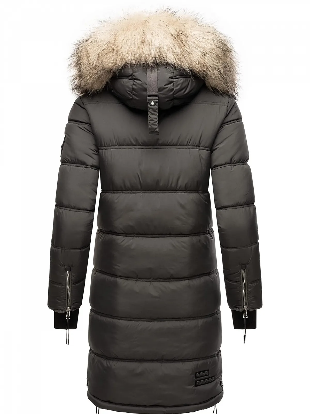 Зимнее пальто MARIKOO Chaskaa стеганое оверсайз со съемным искусственным мехом, фото №3