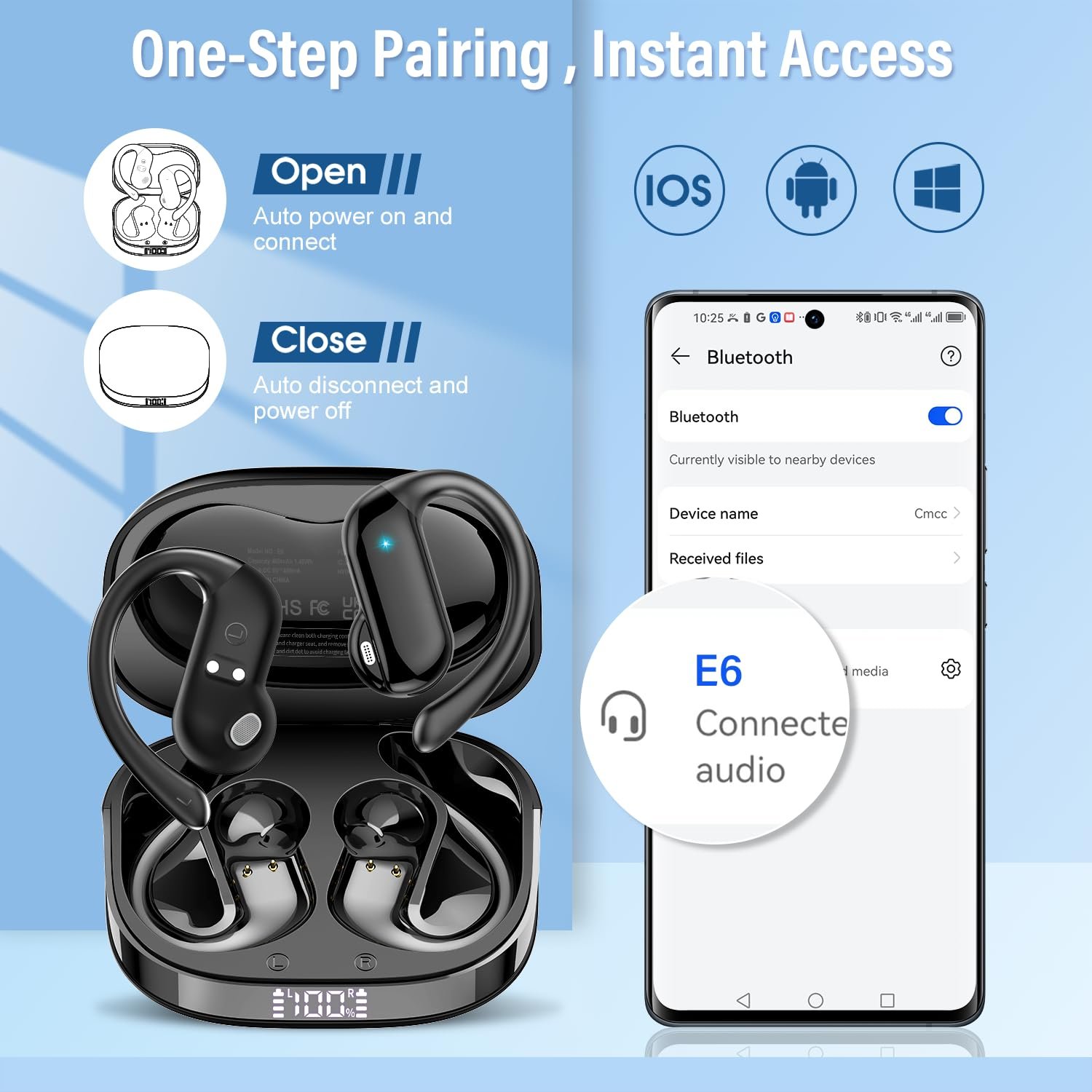 Навушники-перекладачі AI, 3-в-1, голосу в реальному часі з ENC та додатком, 32 години роботи, фото №9