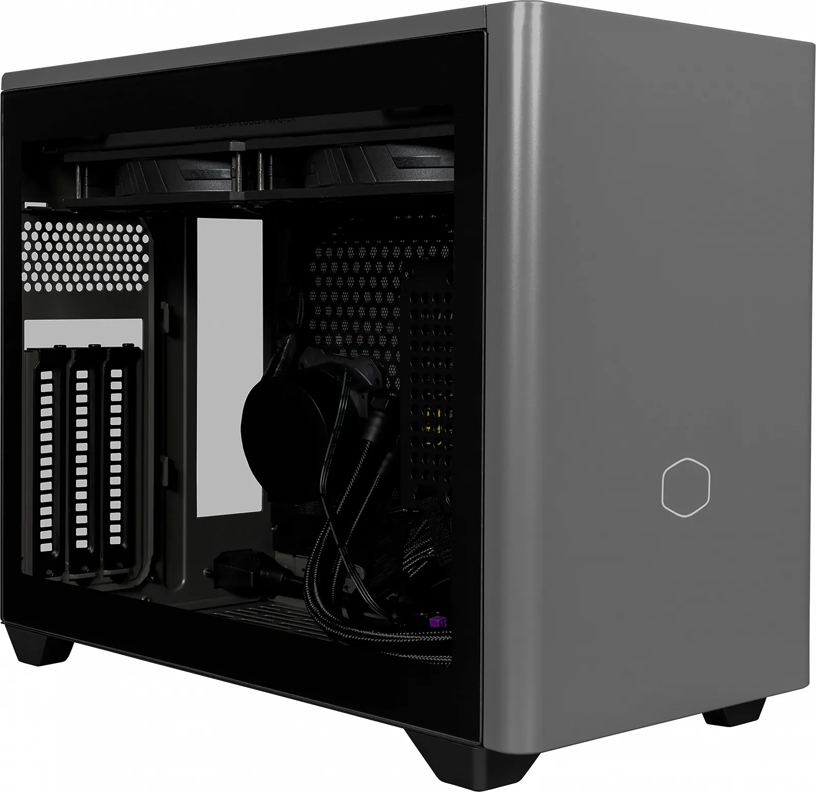 Корпус Cooler Master MasterBox NR200P MAX / V850 SFX Gold / Mini-ITX / PCIe 4.0 Riser / Сірий, фото №1