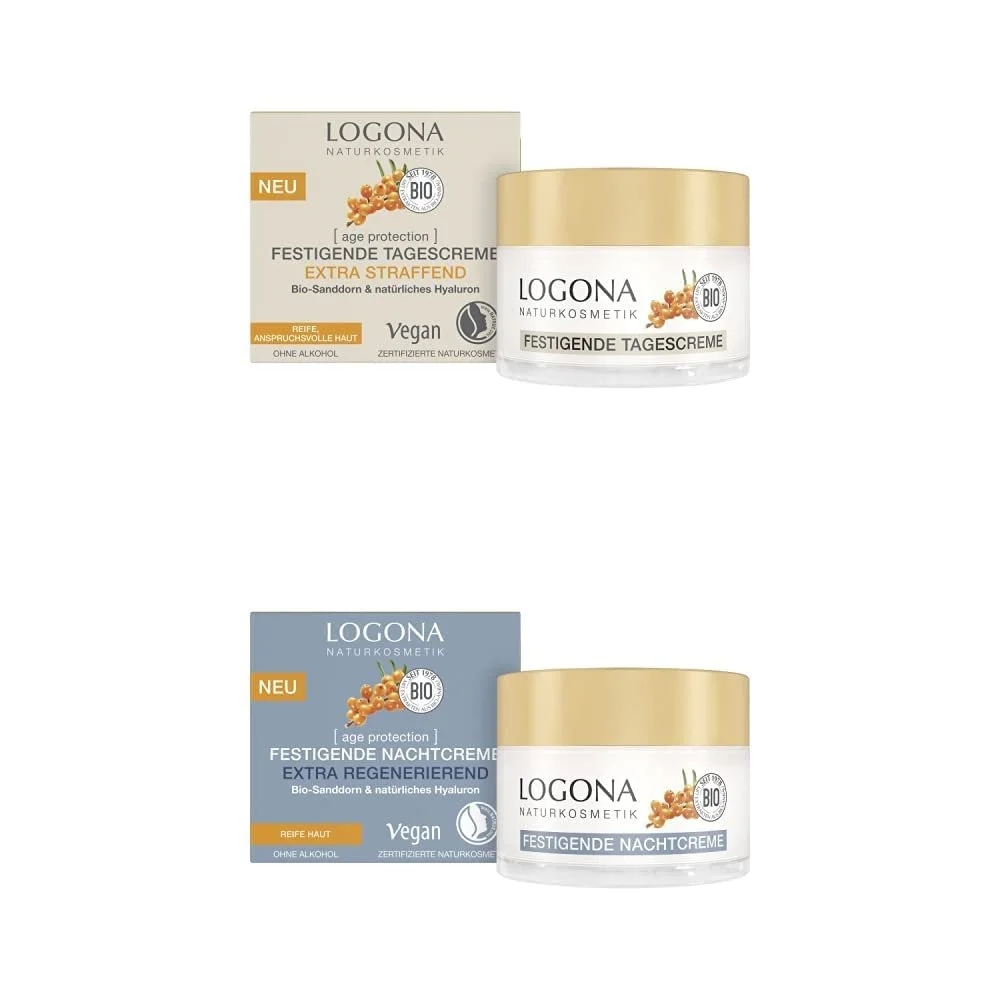 Крем для обличчя LOGONA Naturkosmetik Anti-Ageing денний 50 мл та нічний для зрілої шкіри, фото №1