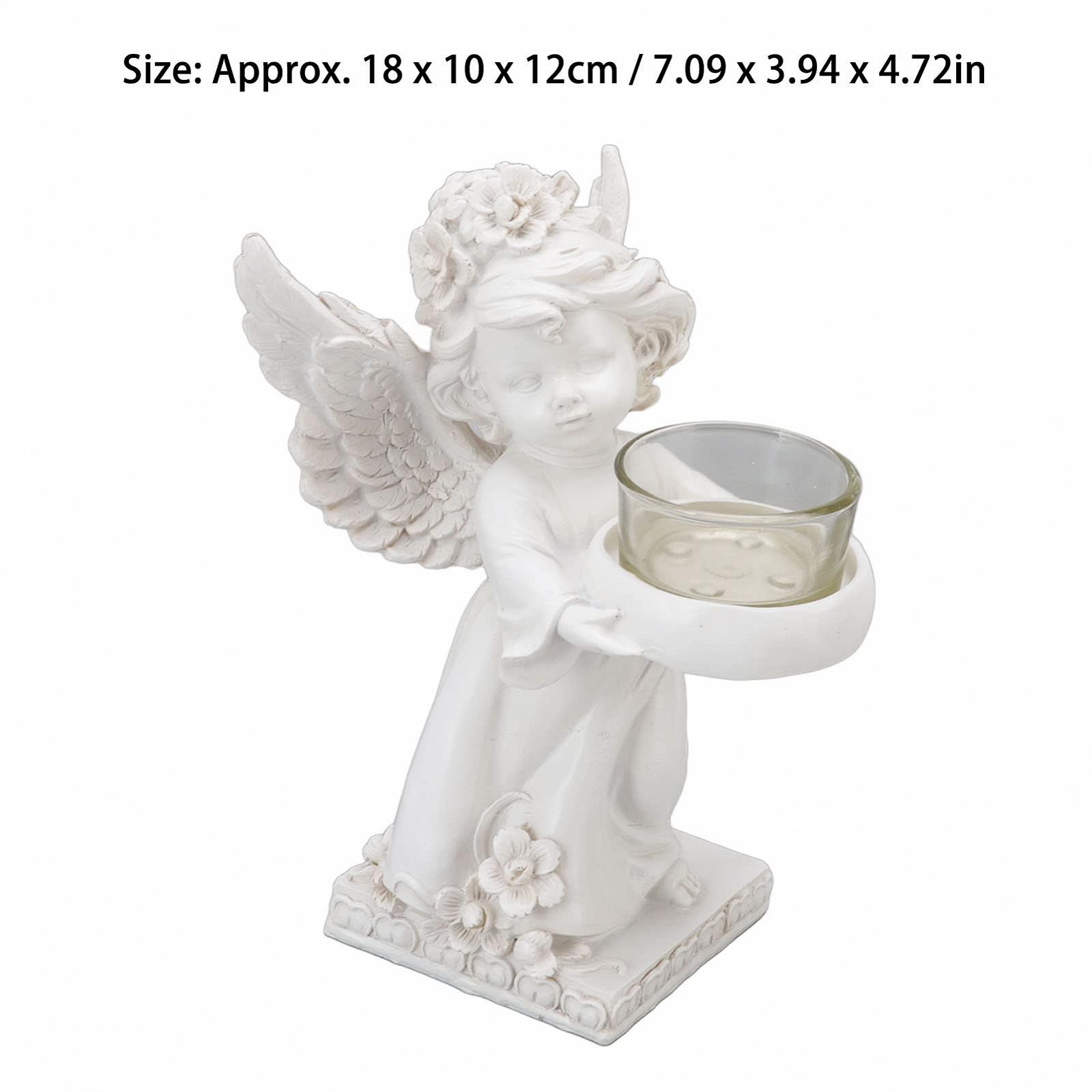 Подсвечник Aladeno Angel Resin 7.09 x 3.94 x 4.72 дюймов Левый тип, фото №4