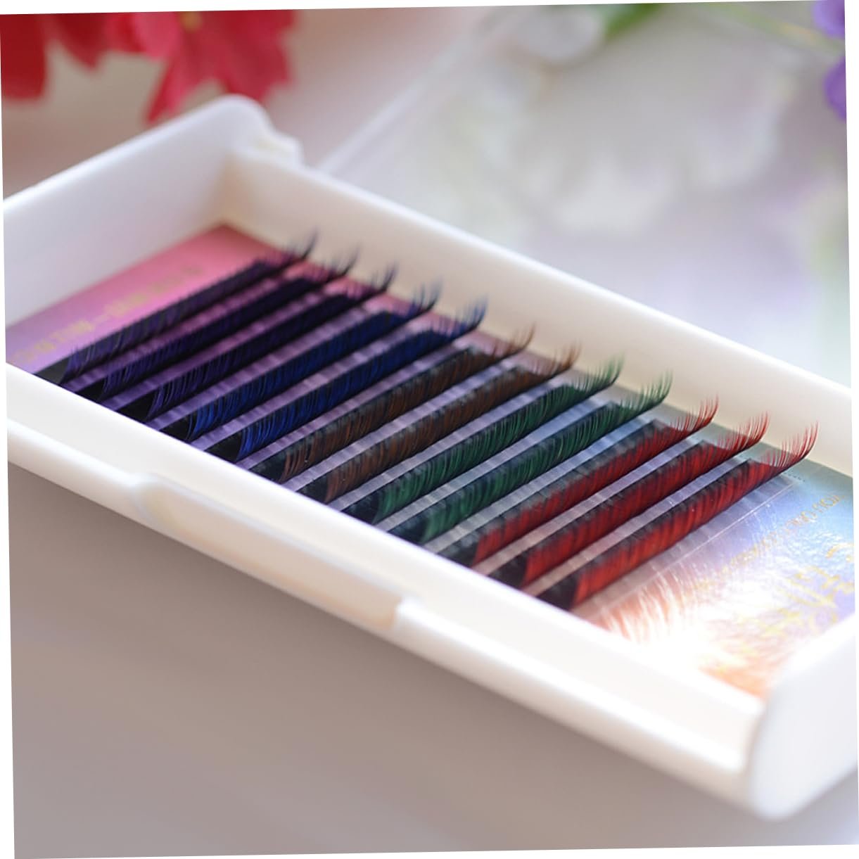 Накладные ресницы FRCOLOR, набор, перьевые, натуральные, для наращивания, радужные, костюмные, длинные, 3D, плотные, большие глаза, фото №2