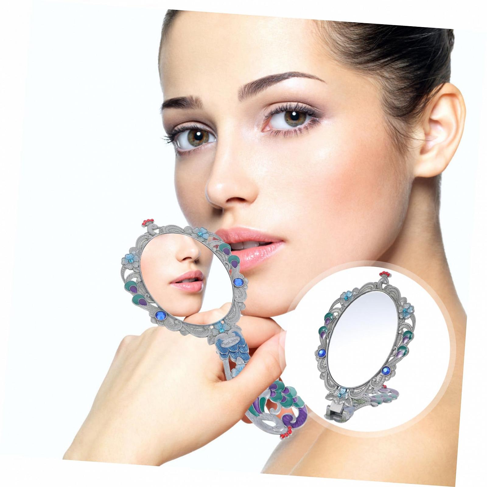 Зеркало Angoily Retro Mit Griff Mini Spiegel Портативное Круглое, фото №6 Зеркало Angoily Retro Mit Griff Mini Spiegel Портативное Круглое, фото №6