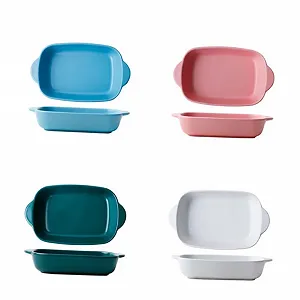 Форма для запікання BESTYASH керамічна прямокутна термостійка для мікрохвильової печі компактна synthetic.ua - Фото 1