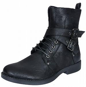 Ботинки ELONG Punk Rock Goth Elmo Короткие мотоциклетные байкерские кожаные с пряжкой - Фото 1