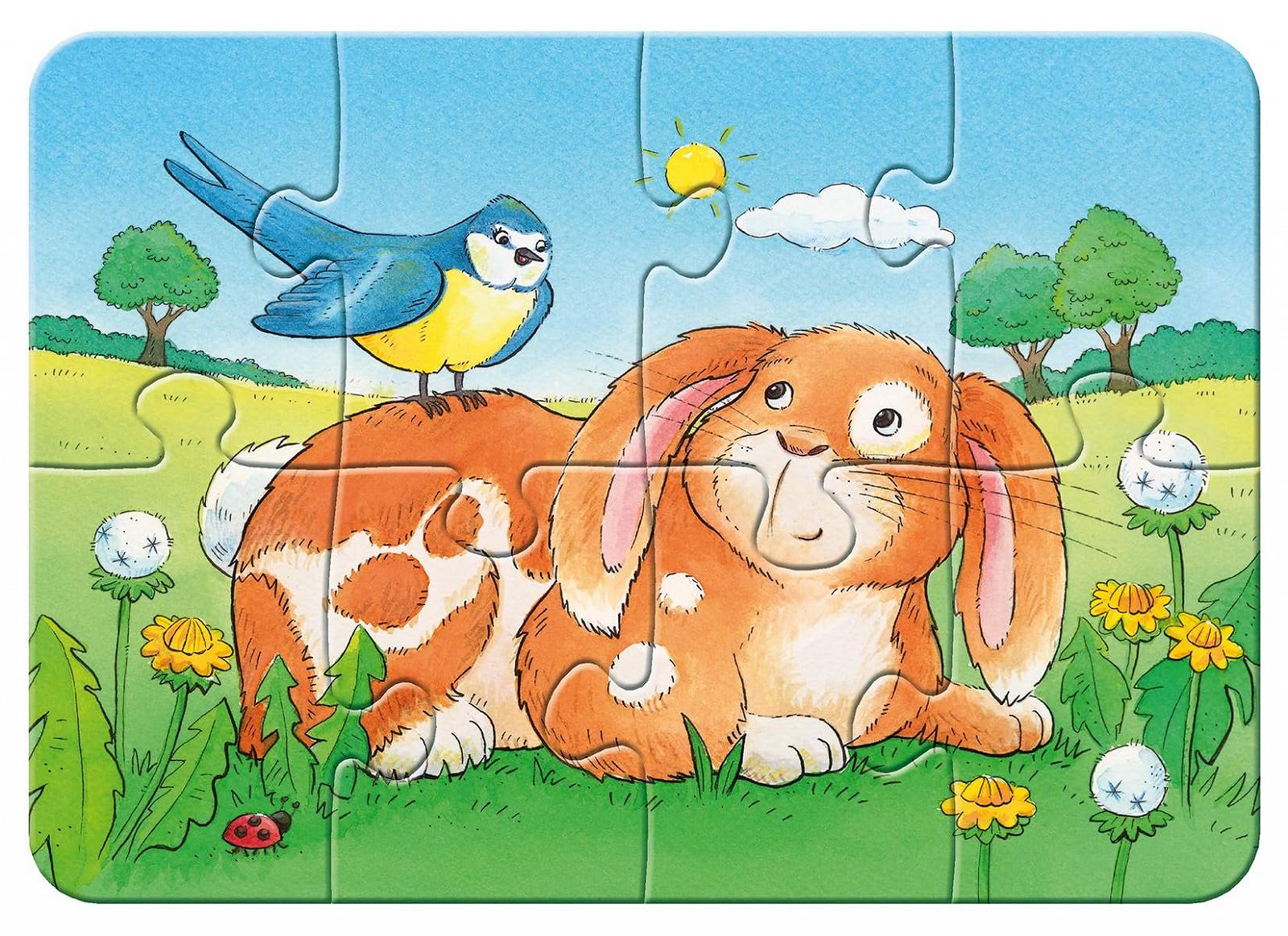 Пазл Ravensburger My First Puzzle Cute pets Сірий, фото №6
