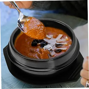 Кастрюля Керамическая Жаростойкая с подставкой и боковыми ручками для супа и тушения synthetic.ua - Фото 1