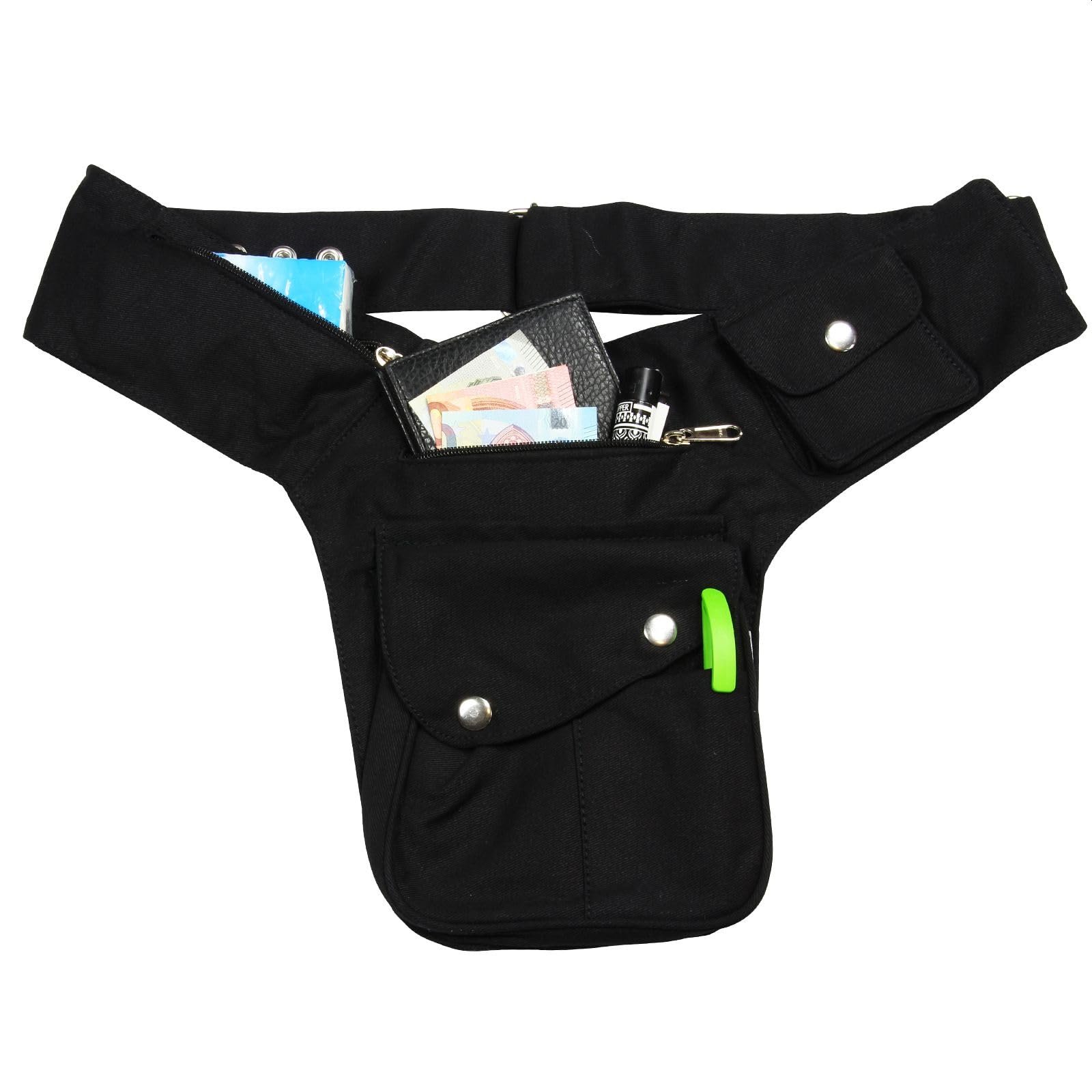 Сумка поясная Freak Scene Buddy Premium Black / Silver, черная, фото №3
