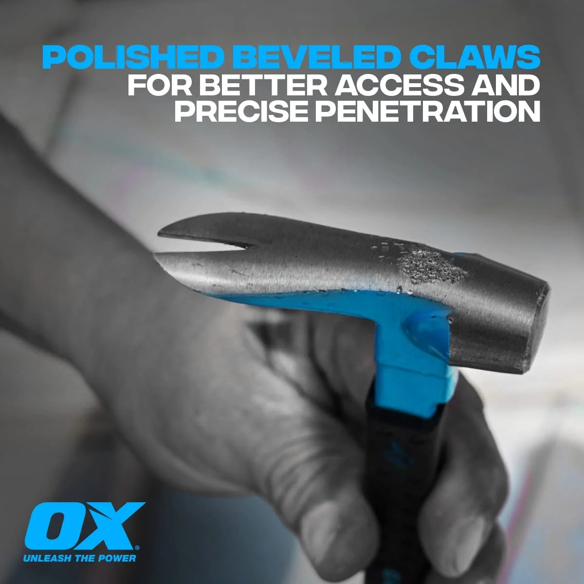 Ломик-гвоздодер OX Pro Series 250 мм закаленная головка нескользящая ручка многоцветный, фото №4