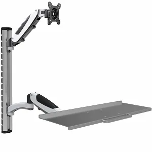 Кронштейн для монитора HFTEK для экранов от 15 до 34 дюймов с VESA 75/100 - Подставка для клавиатуры с газлифтом FY02XWS - Фото 1