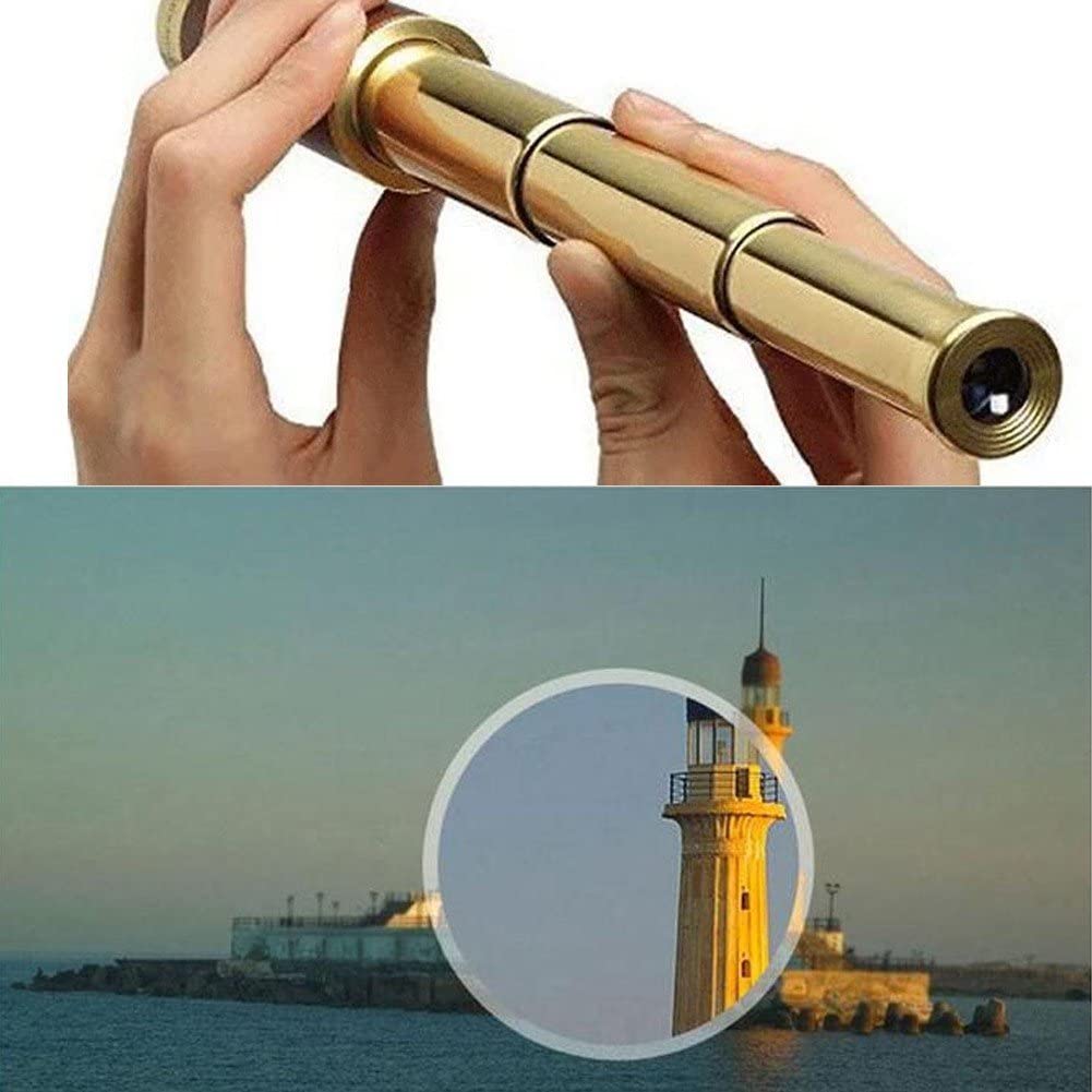 Монокуляр Retro Telescope Pirate Portable Pocket 4 Sections для навигации, парусного спорта, просмотра игр, фото №3