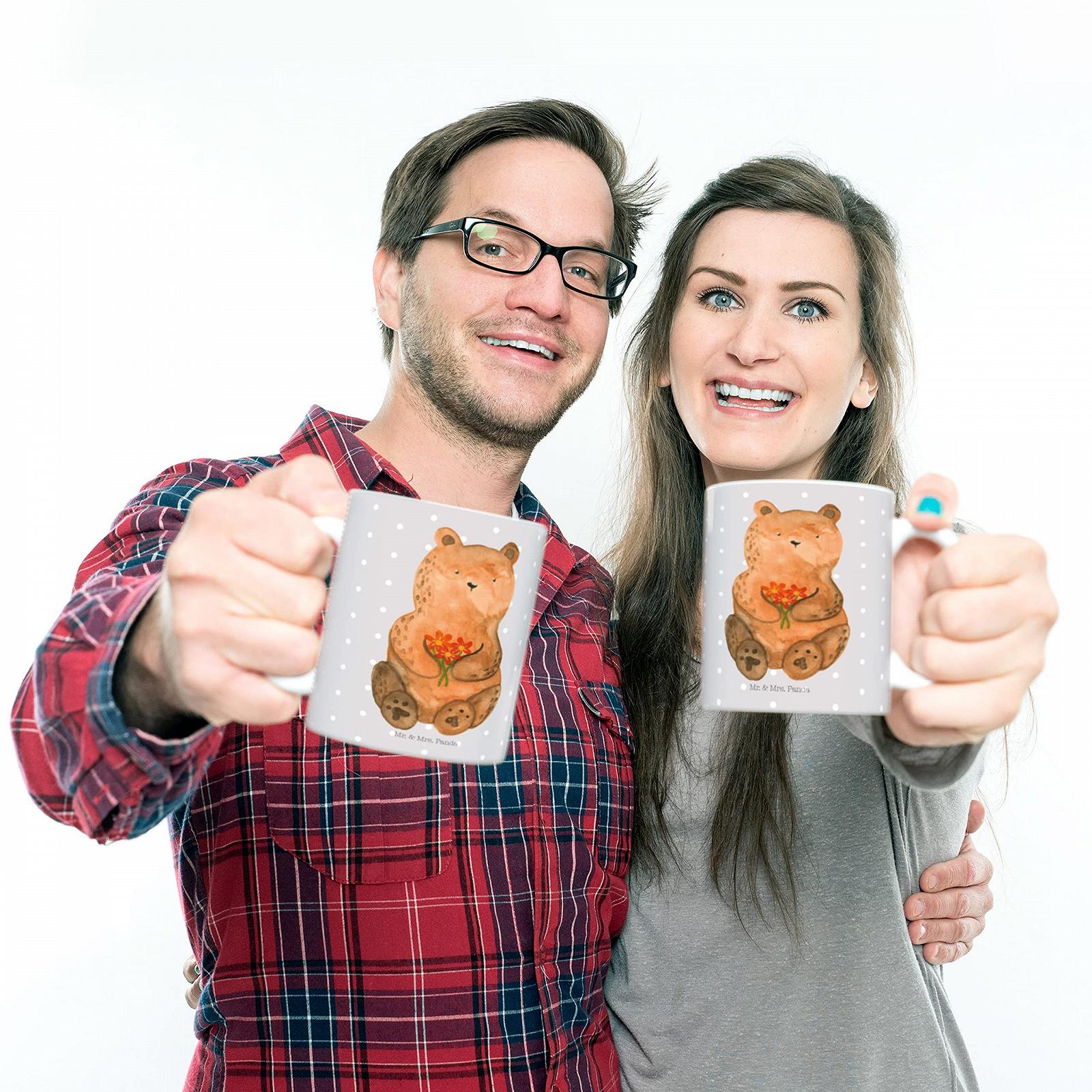 Дитяча Кружка Mr. & Mrs. Panda Ведмідь Вдячний Пластикова, фото №5