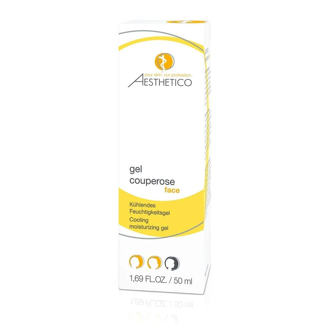 Заспокійливий гель для обличчя AESTHETICO Gel Couperose для зменшення почервонінь при куперозі та розацеа 5 х 50 мл, фото №2 Заспокійливий гель для обличчя AESTHETICO Gel Couperose для зменшення почервонінь при куперозі та розацеа 5 х 50 мл, фото №2