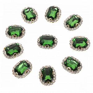 Стразы Стеклянные 20 шт. Декоративные стразы для одежды и DIY-проектов - Фото 1