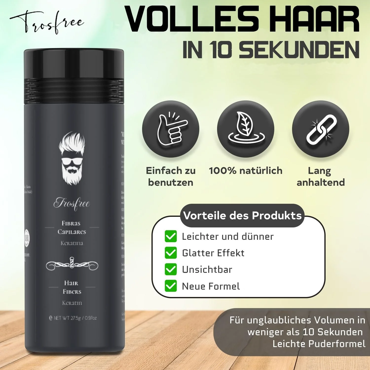 Пудра для волосся Trosfree Light Blonde 3 г, фото №6