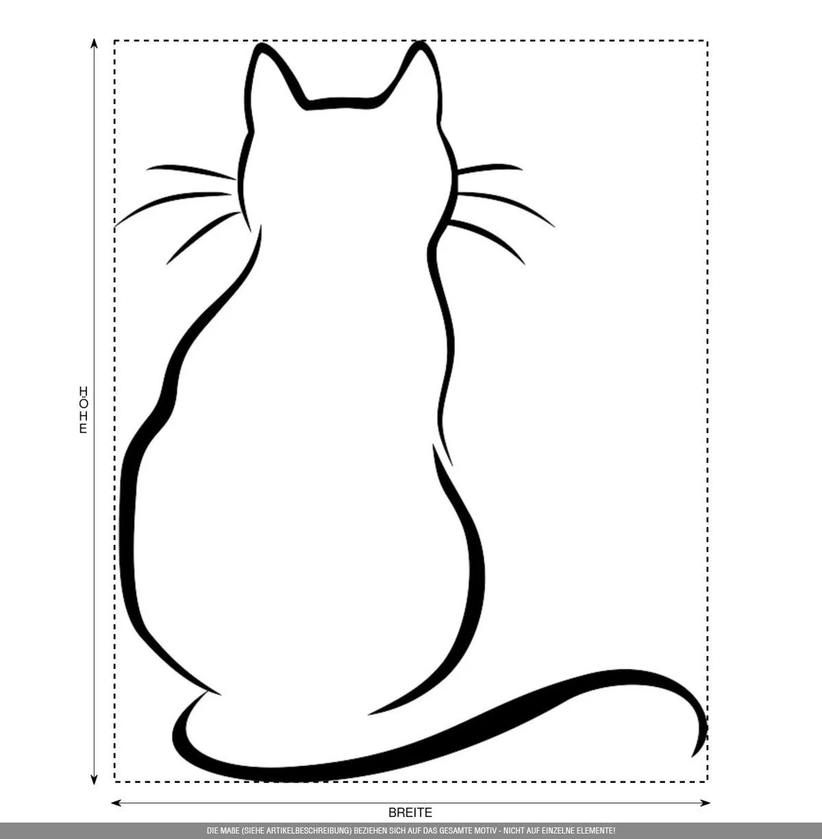 Наклейка на стіну Clickan Dprint Кіт на вікні Вінілова, фото №3 Наклейка на стіну Clickan Dprint Кіт на вікні Вінілова, фото №3