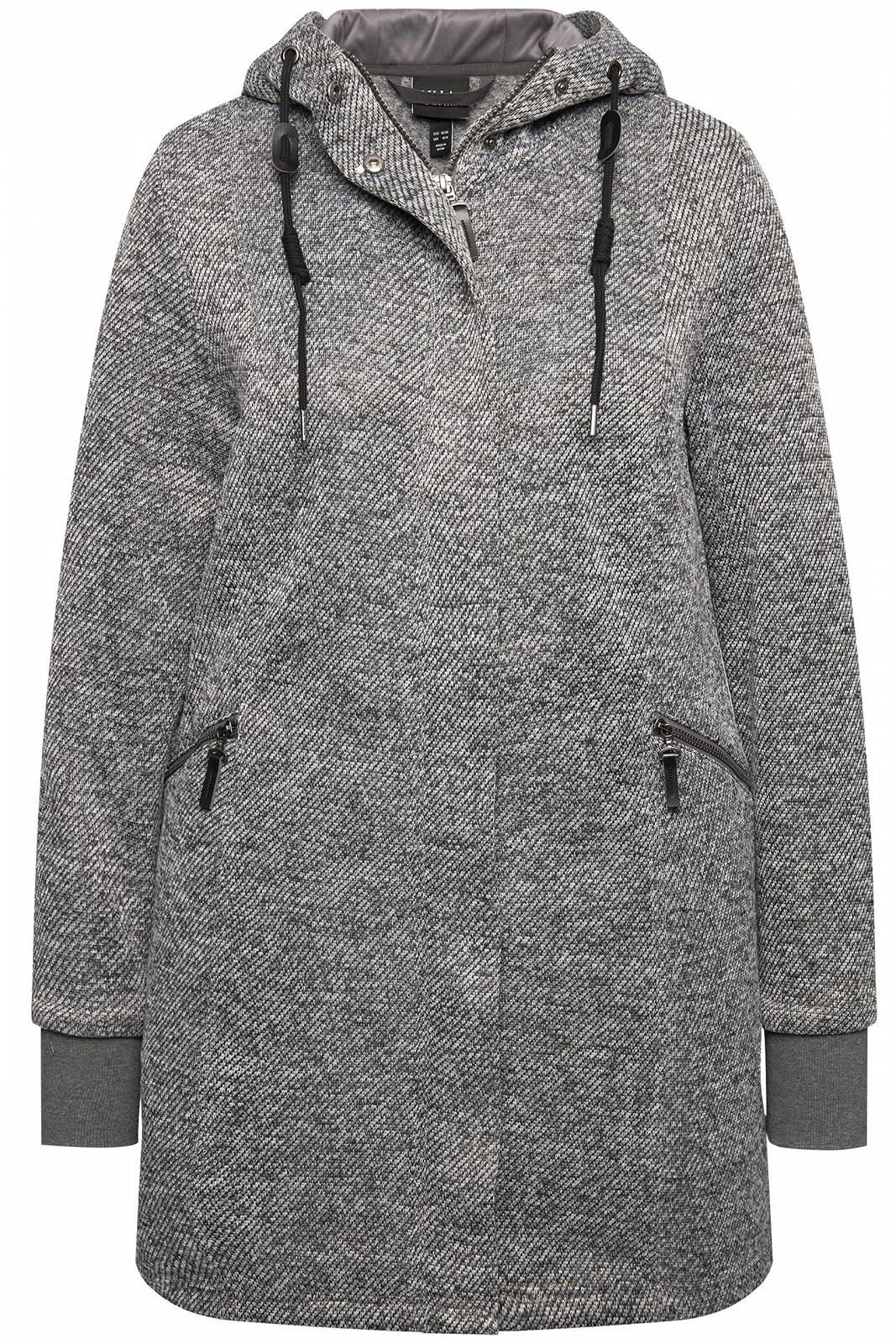 В'язана флісова куртка великого розміру з капюшоном Ulla Popken 831604, фото №3