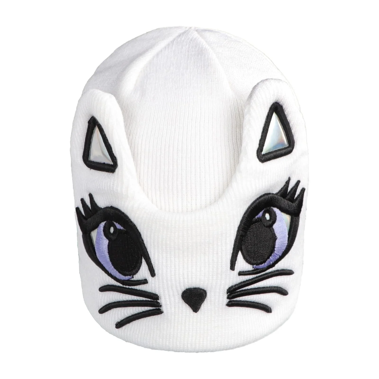 Милая теплая вязаная шапка с кошачьими ушками Зимняя, фото №3 Милая теплая вязаная шапка с кошачьими ушками Зимняя, фото №3