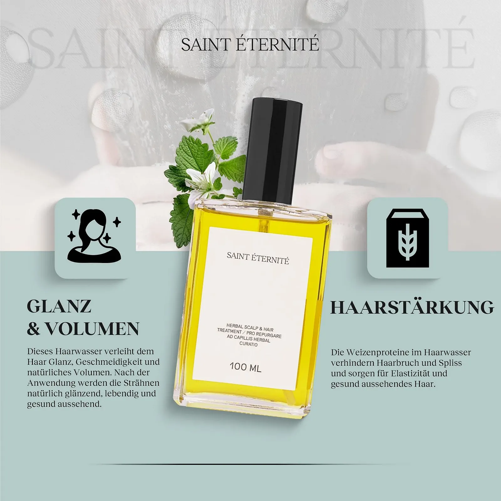 Лосьйон SAINT ETERNITE Натуральний Трав'яний 100 мл Прискорює Ріст Волосся, фото №6 Лосьйон SAINT ETERNITE Натуральний Трав'яний 100 мл Прискорює Ріст Волосся, фото №6